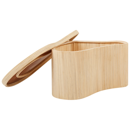 Natural Storage Coffee Tables Set Of 2 With Lids