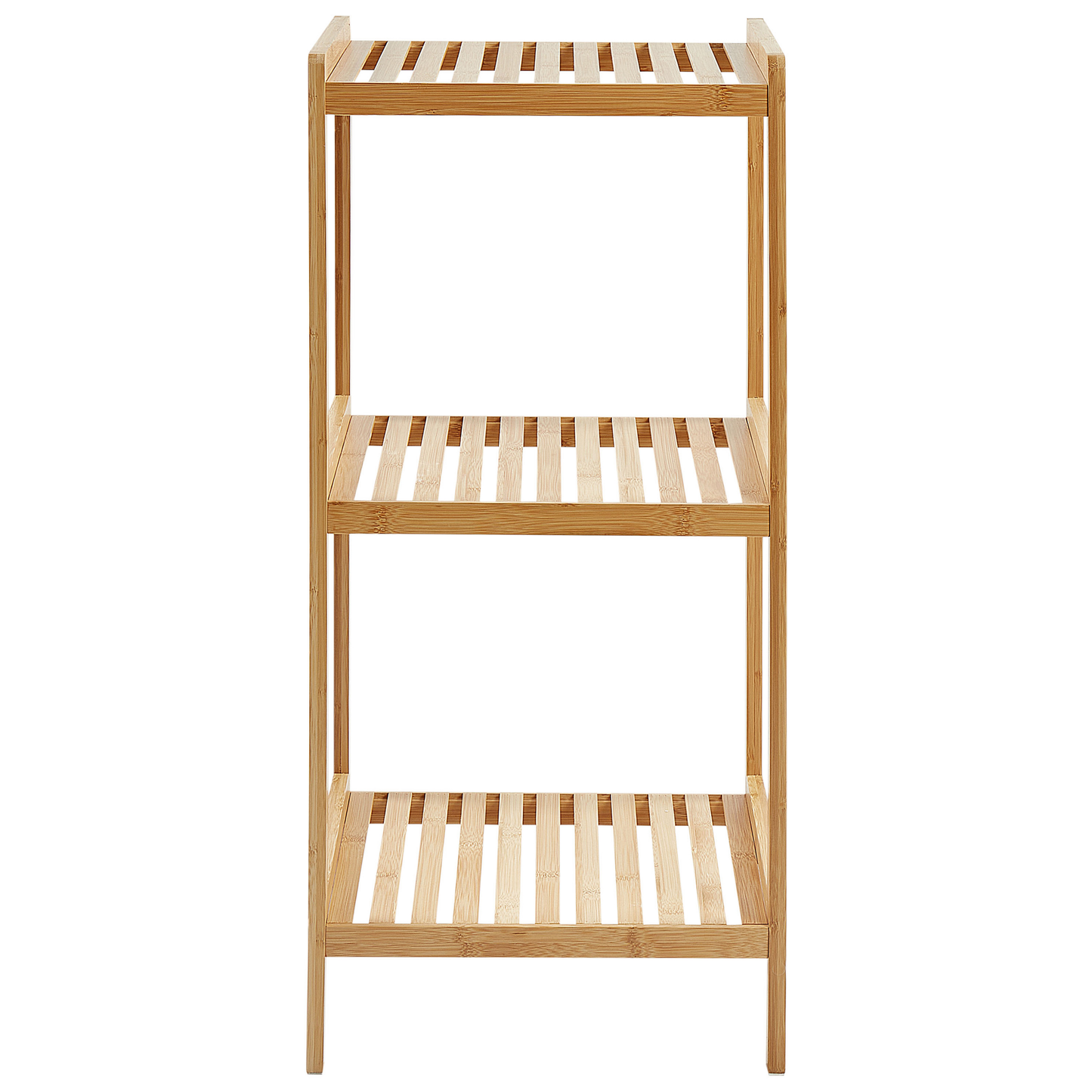3 Shelf Bathroom Shelving Unit Light Brown