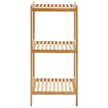 3 Shelf Bathroom Shelving Unit Light Brown