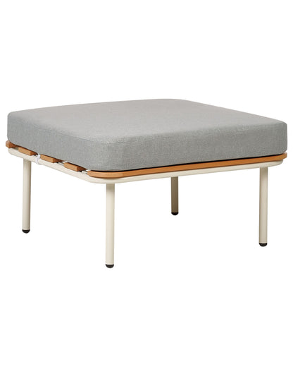 Garden Ottoman White Aluminium Frame 74 x 74cm