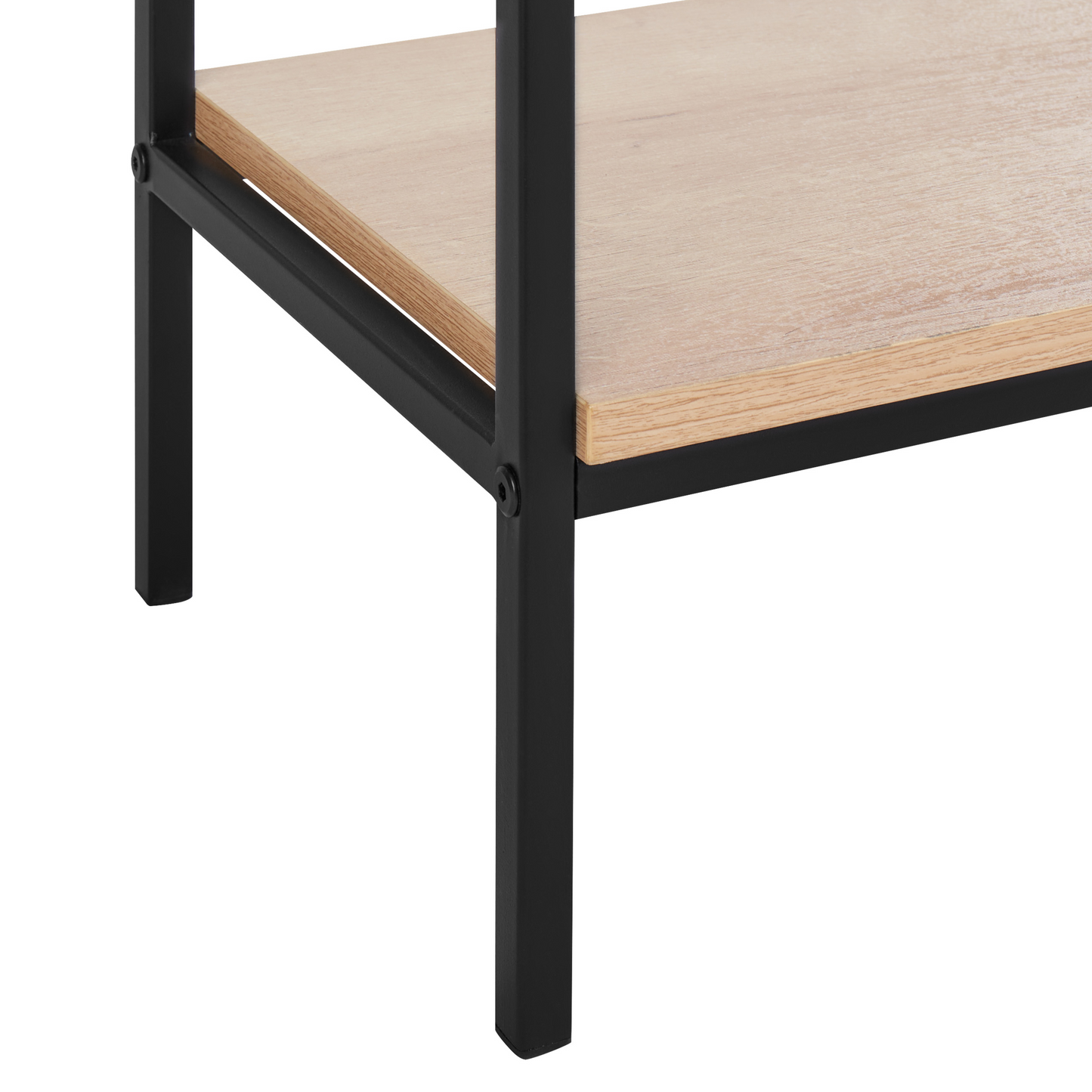 Rattan Console Table Brown 100 x 29cm With Shelf And Drawers