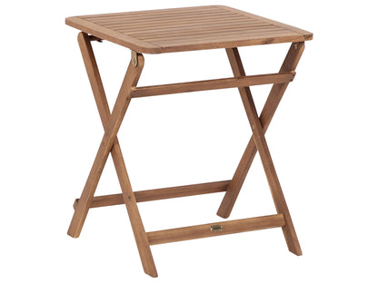 Acacia Wood Folding Garden Table 60 x 60cm Outdoor Rustic
