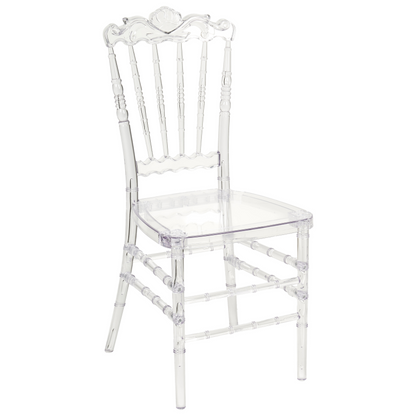 Transparent Vintage Inspired Dining Chairs Set Of 2 Clear Plastic For Modern Dining Room