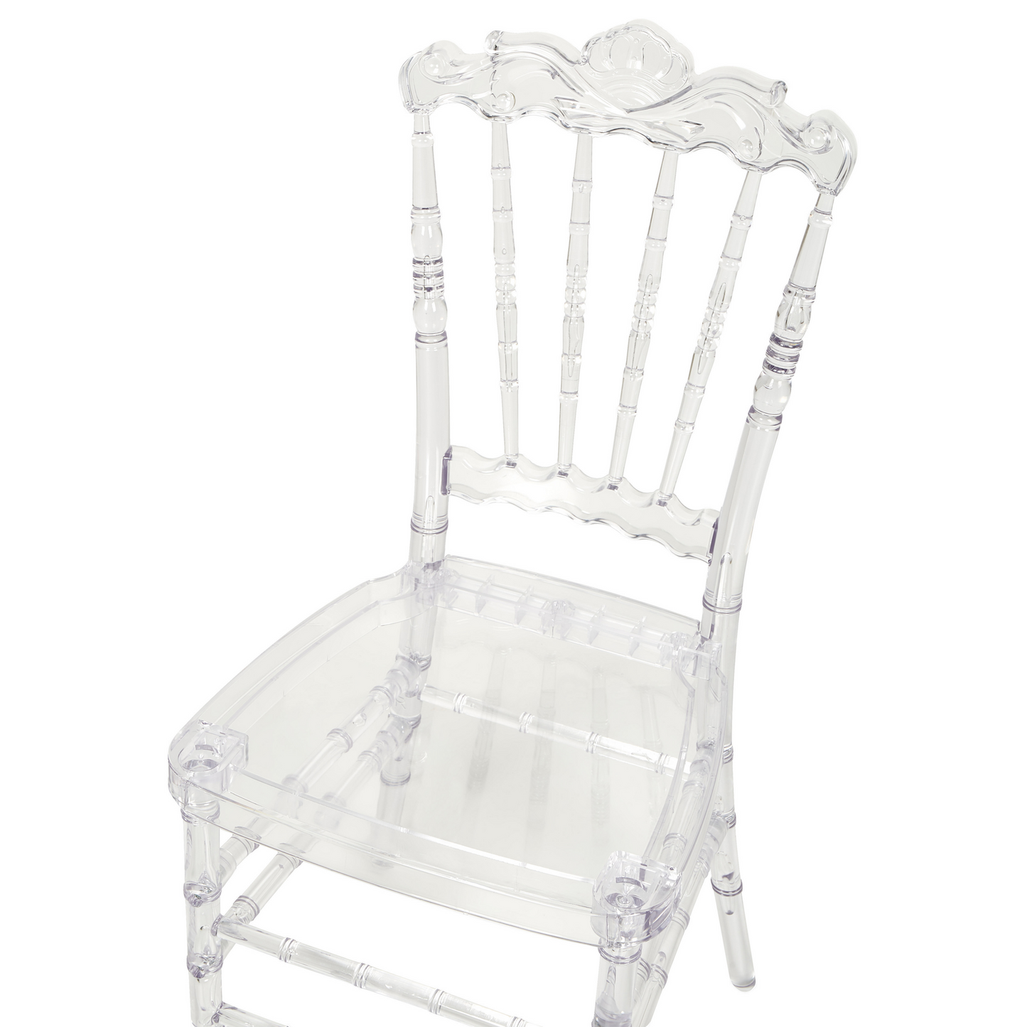 Transparent Vintage Inspired Dining Chairs Set Of 2 Clear Plastic For Modern Dining Room