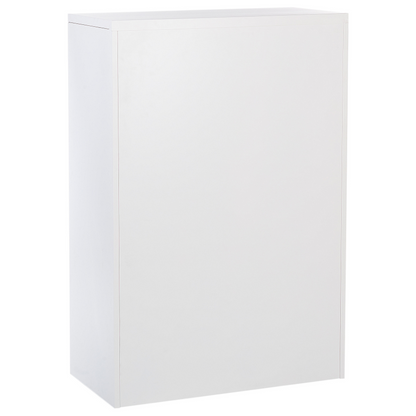 Apex Office Storage Unit White Steel 4 Drawer Locking Cabinet