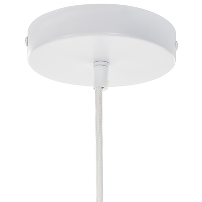 Pendant Lamp Beige 178cm Fabric Shade Boho Modern Light