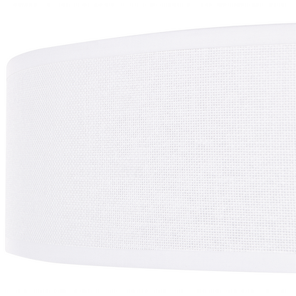 Ceiling Lamp White Paper Ring Shade 60cm Wicker Boho Flush Mount Living Room