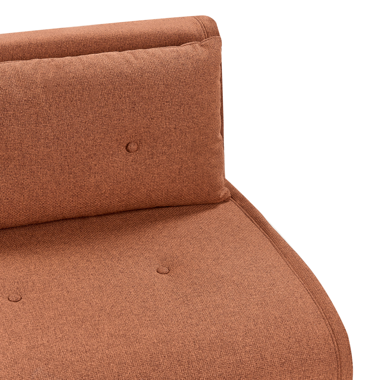 Orange Fabric 1 Seater Sofa Bed Fold Out Sleeper