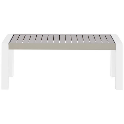 Taupe Aluminium Outdoor Coffee Table 120 x 170cm