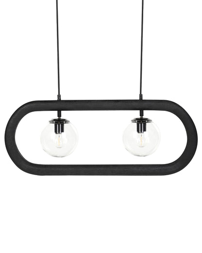 Pendant Lamp Black Shade Handmade Boho Industrial