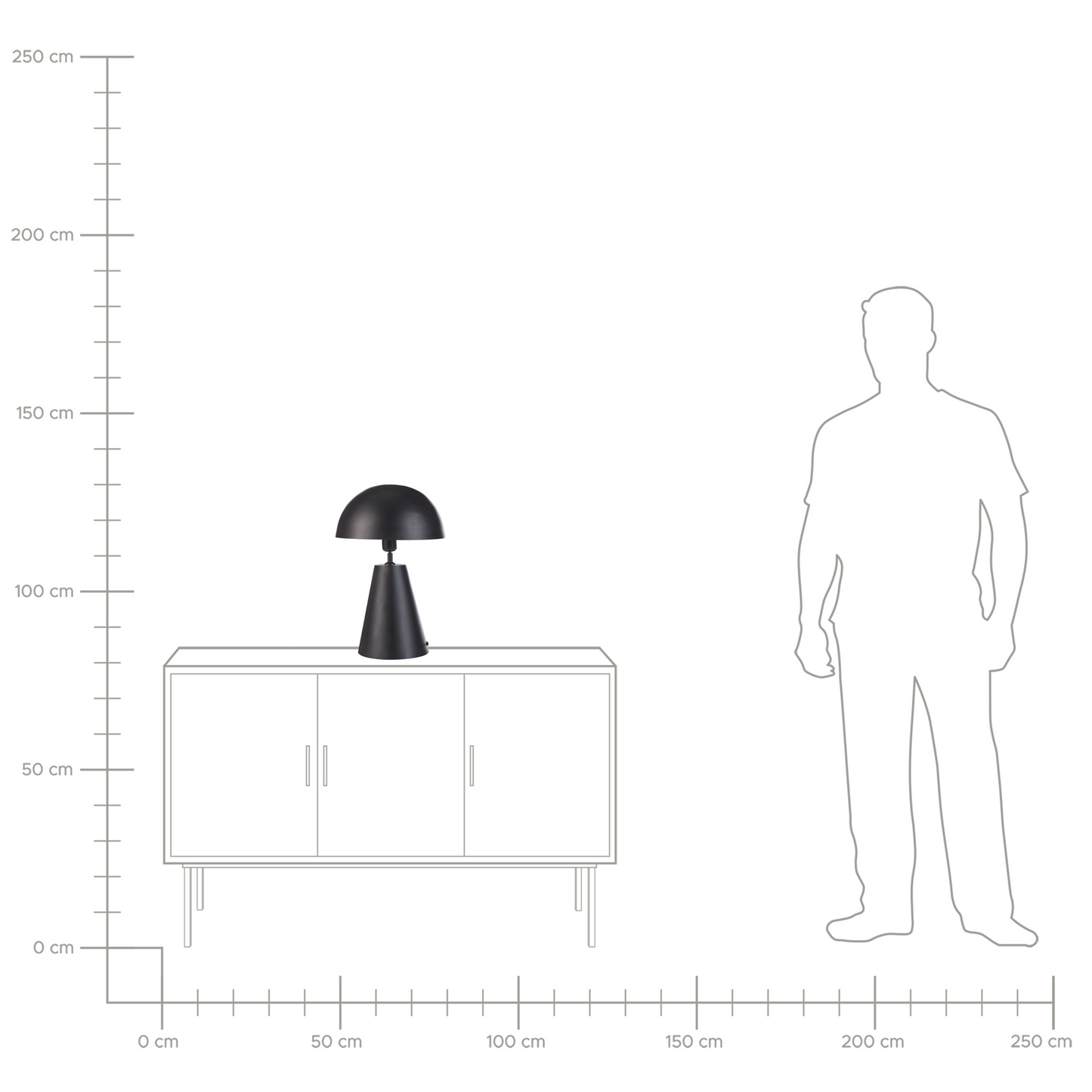 Handmade Table Lamp Black Metal Iron Living Room Modern