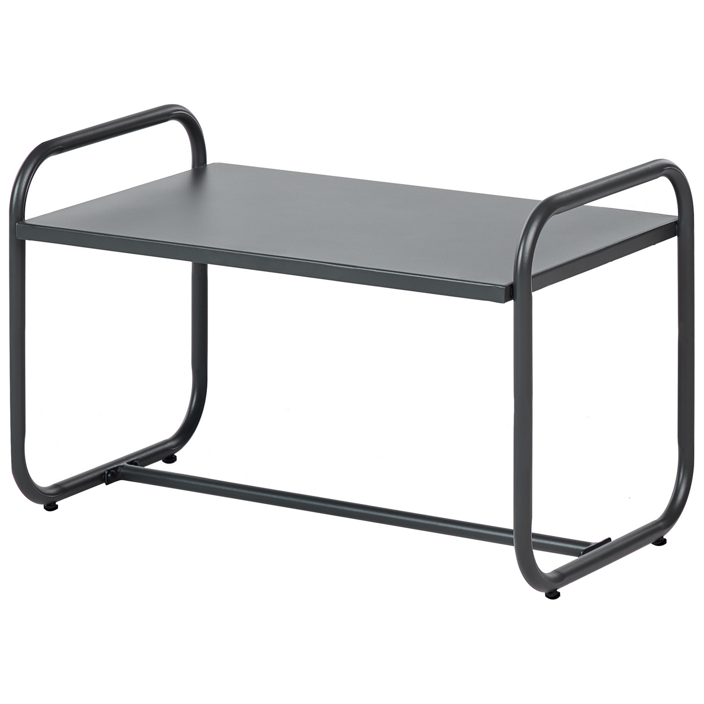 Grey Steel Garden Sofa Set 4 Seater With Table Industrial