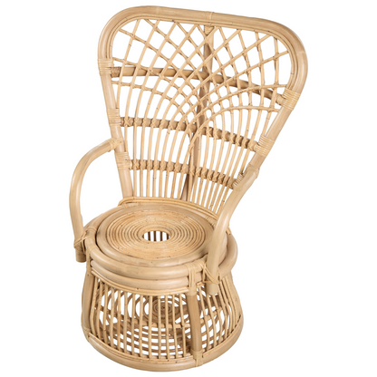 Kids Chair Natural Rattan Handmade Indoor Outdoor