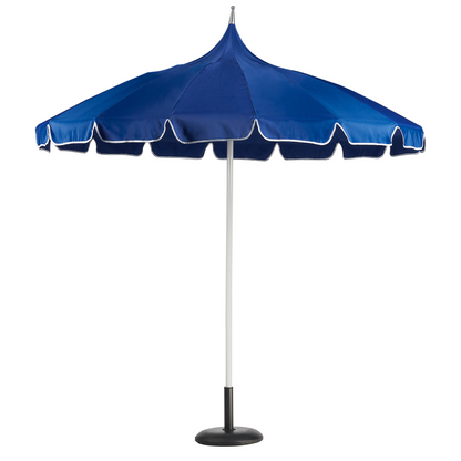 Garden Market Parasol Blue 2.45m Aluminium Pole