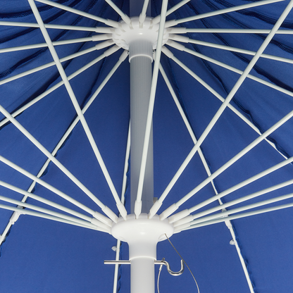 Garden Market Parasol Blue 2.45m Aluminium Pole