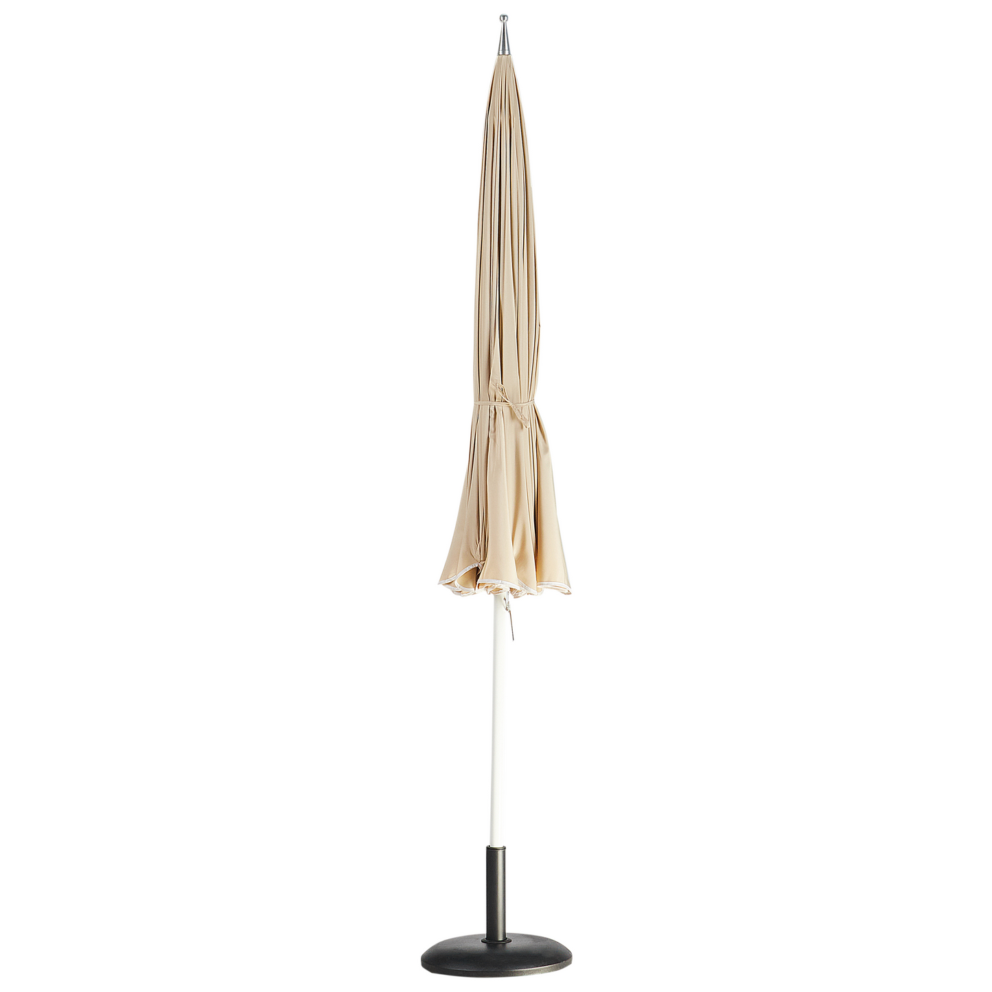 Garden Market Parasol Beige Aluminium Pole 2.45m Outdoor Shade