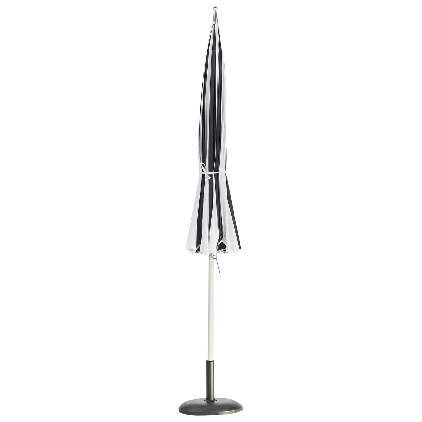 Garden Market Parasol Black White UV Resistant Aluminum Pole 2.45m