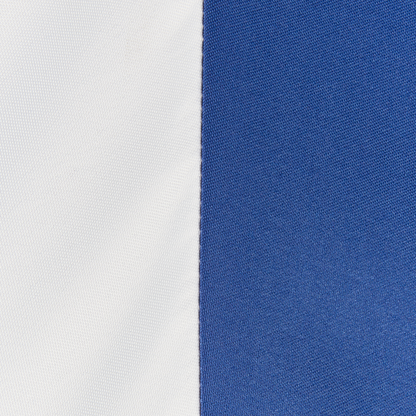 Garden Market Parasol Blue White 2.45m Aluminium Pole