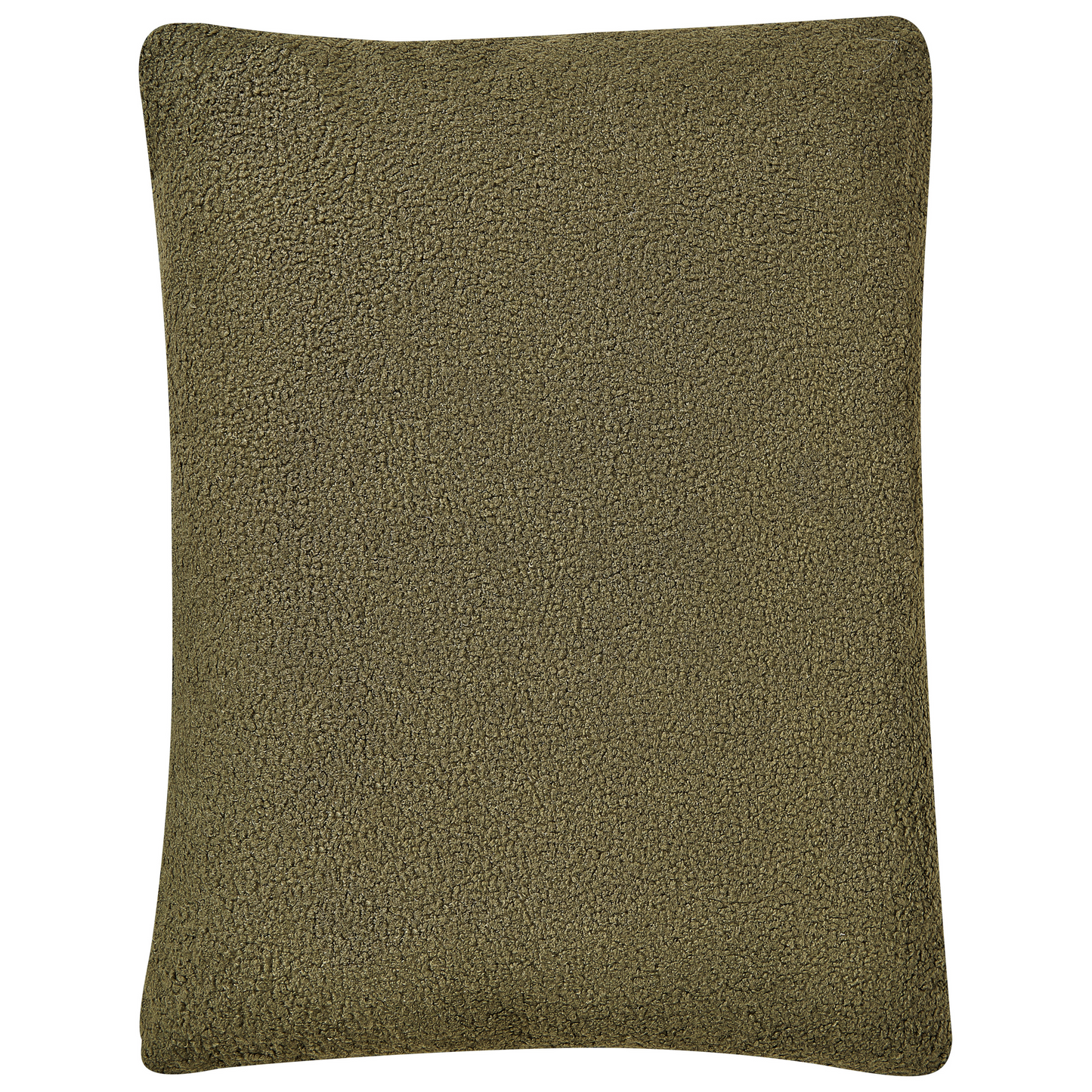 Armchair Dark Green Boucle Japandi Minimalist