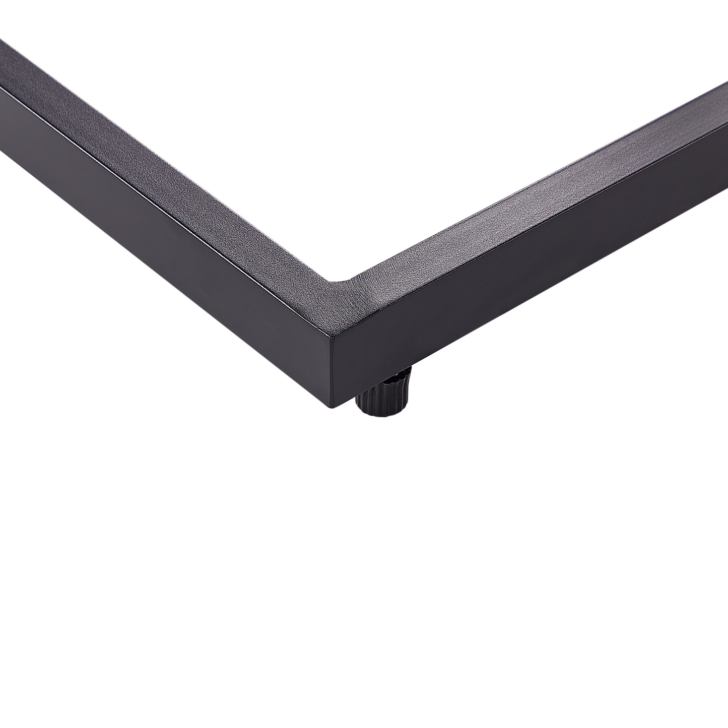 Side Table Light Plastic Wood Top Aluminum Frame