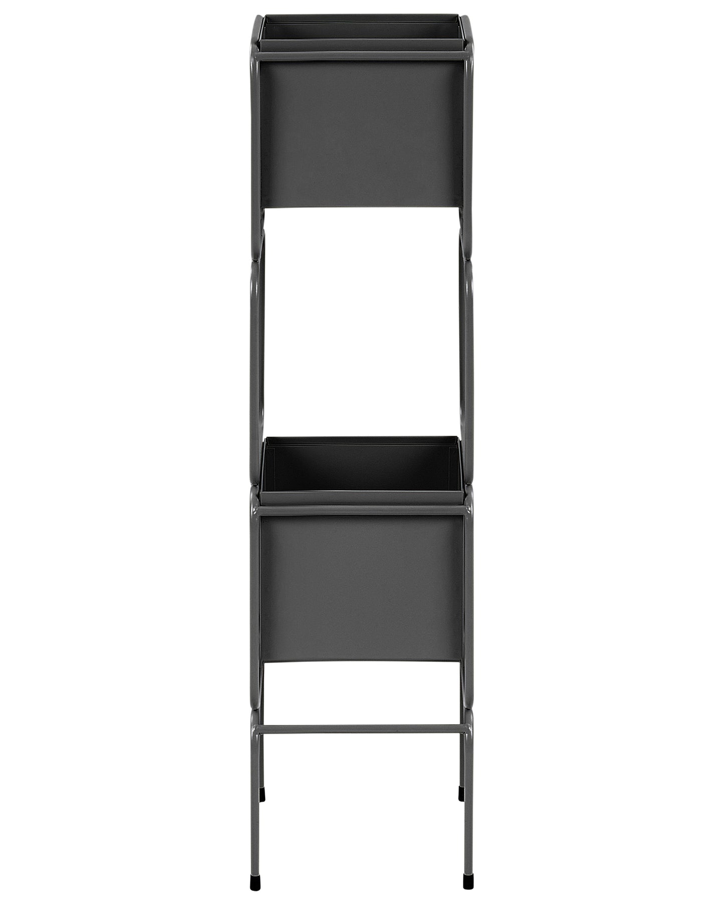 Two Tier Plant Stand Black Iron 75cm Indoor