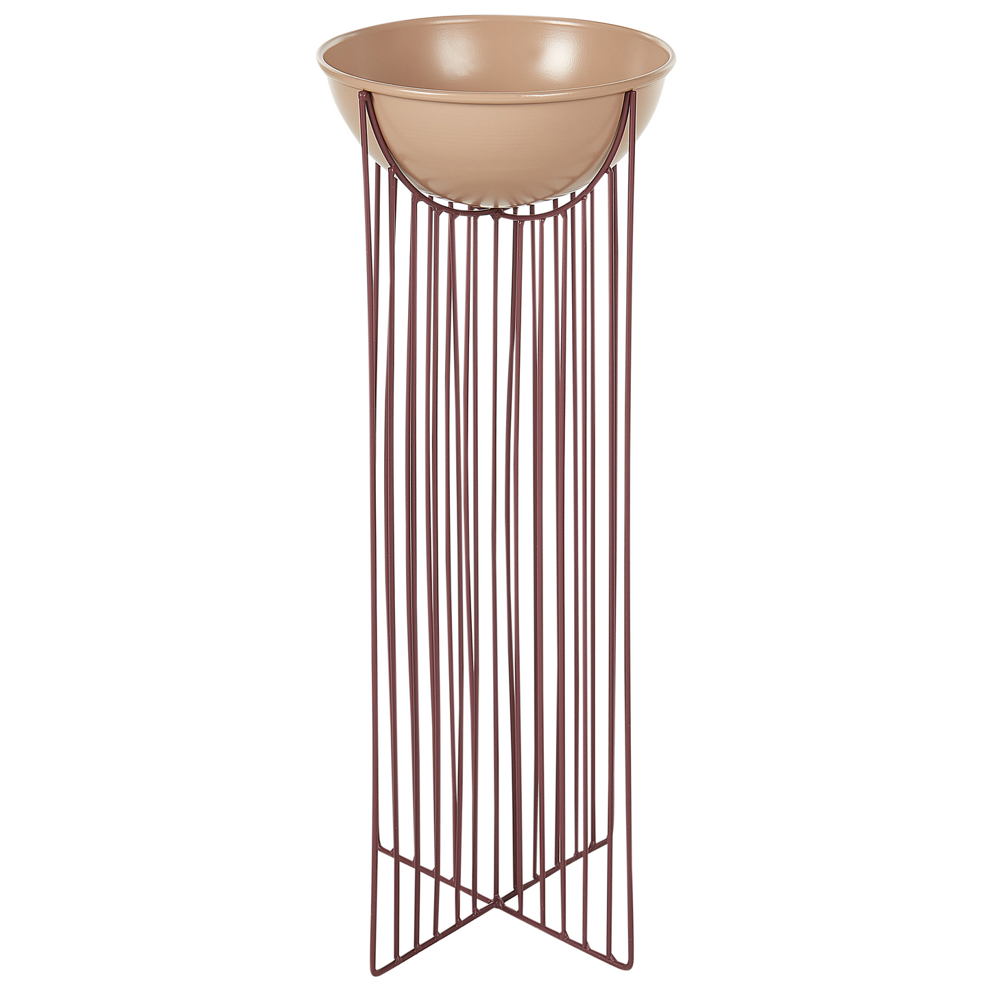 Pink Iron Plant Stands Set Of 2 55 By 45cm Indoor Modern