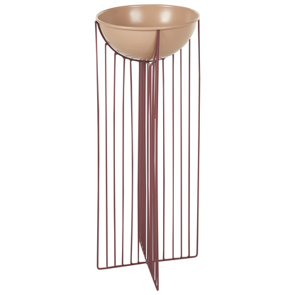 Pink Iron Plant Stands Set Of 2 55 By 45cm Indoor Modern