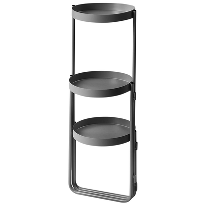 3-Tier Plant Stand Black Iron 21 x 42 x 60cm