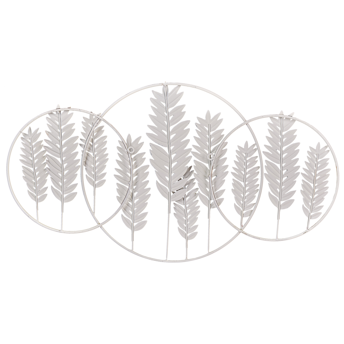 Zenith Fern Iron Wall Art Handmade Gold and Green Modern Decor