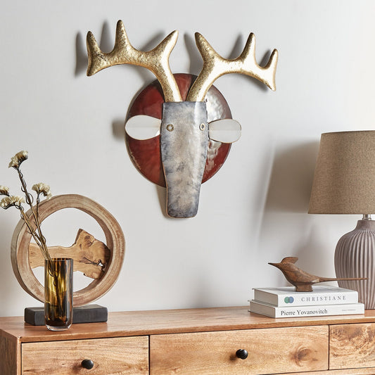 Wall Art Multicolour Handmade Rustic Animal Decor