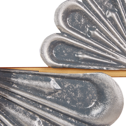 Handmade Gold And Grey Iron Wall Art Two Circles