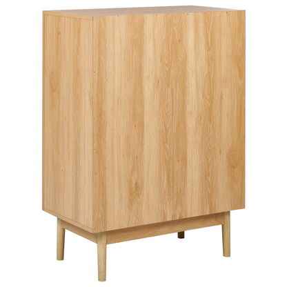 2 Door Sideboard Rattan Front Boho Pine Rustic