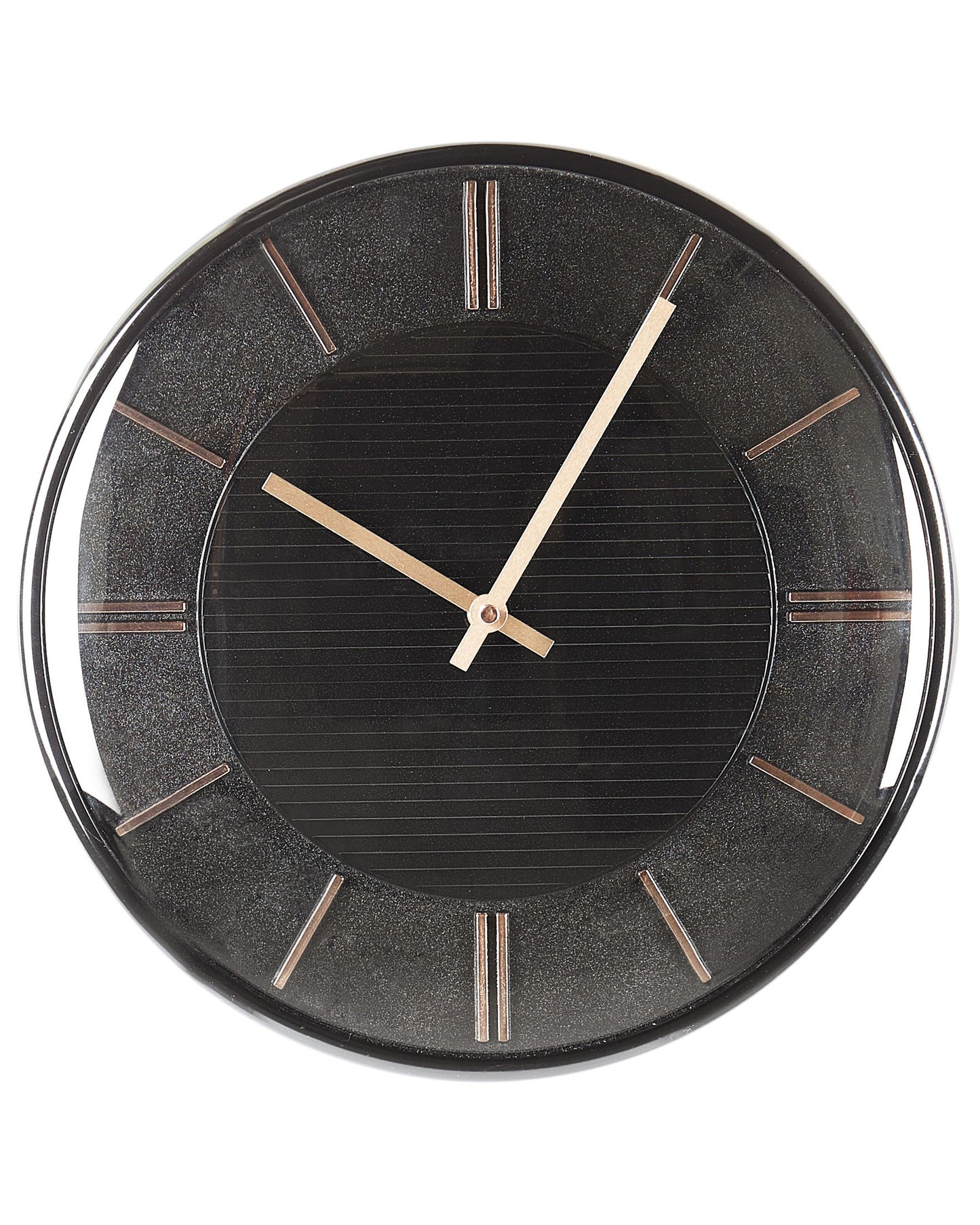 Design Wall Clock Without Numbers Black 34cm