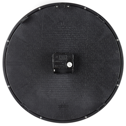 Design Wall Clock Without Numbers Black 34cm