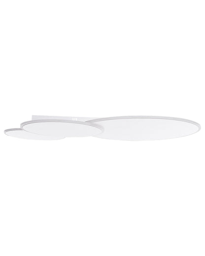 Ceiling Lamp White Acrylic Shade Round Design Dimmable LED