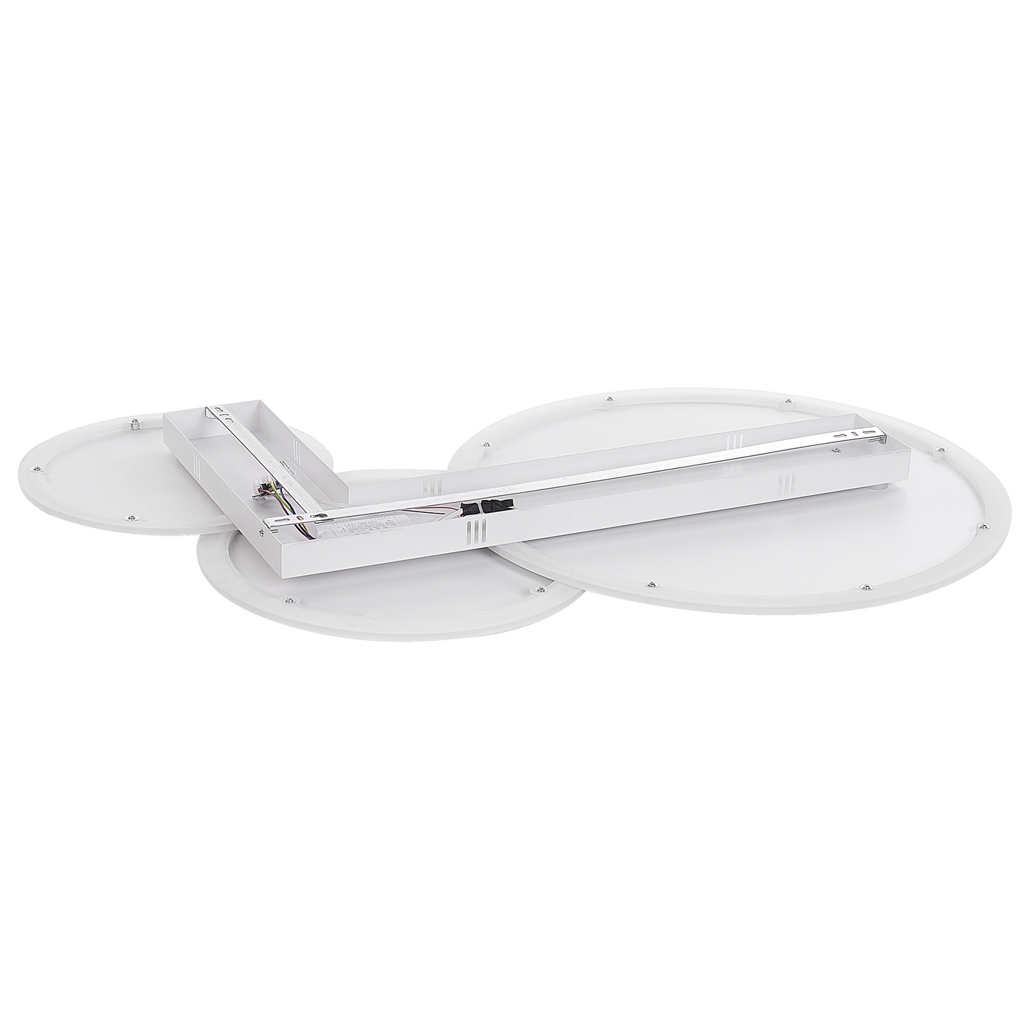 Ceiling Lamp White Acrylic Shade Round Design Dimmable LED