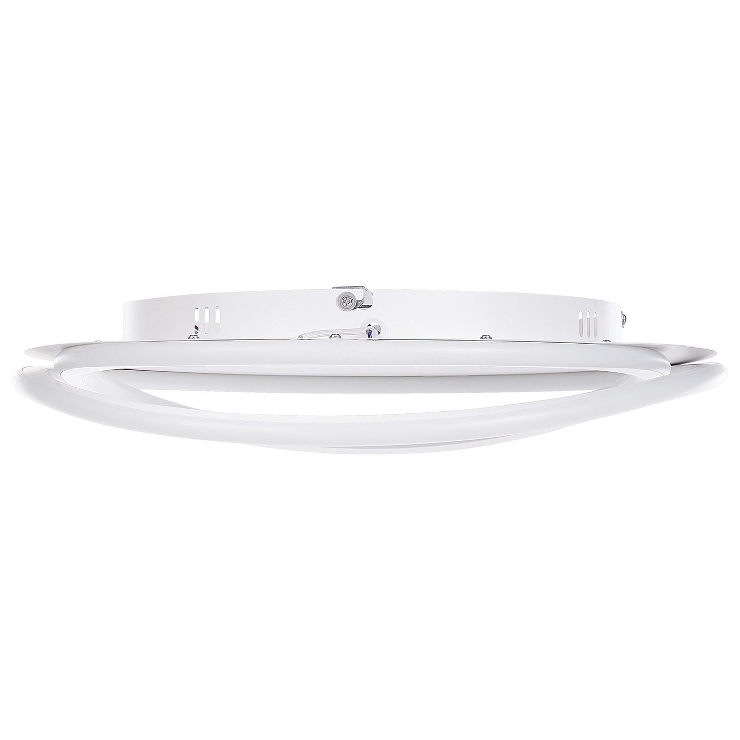Ceiling Lamp White Acrylic Shade Round LED Dimmable Light For Living Room