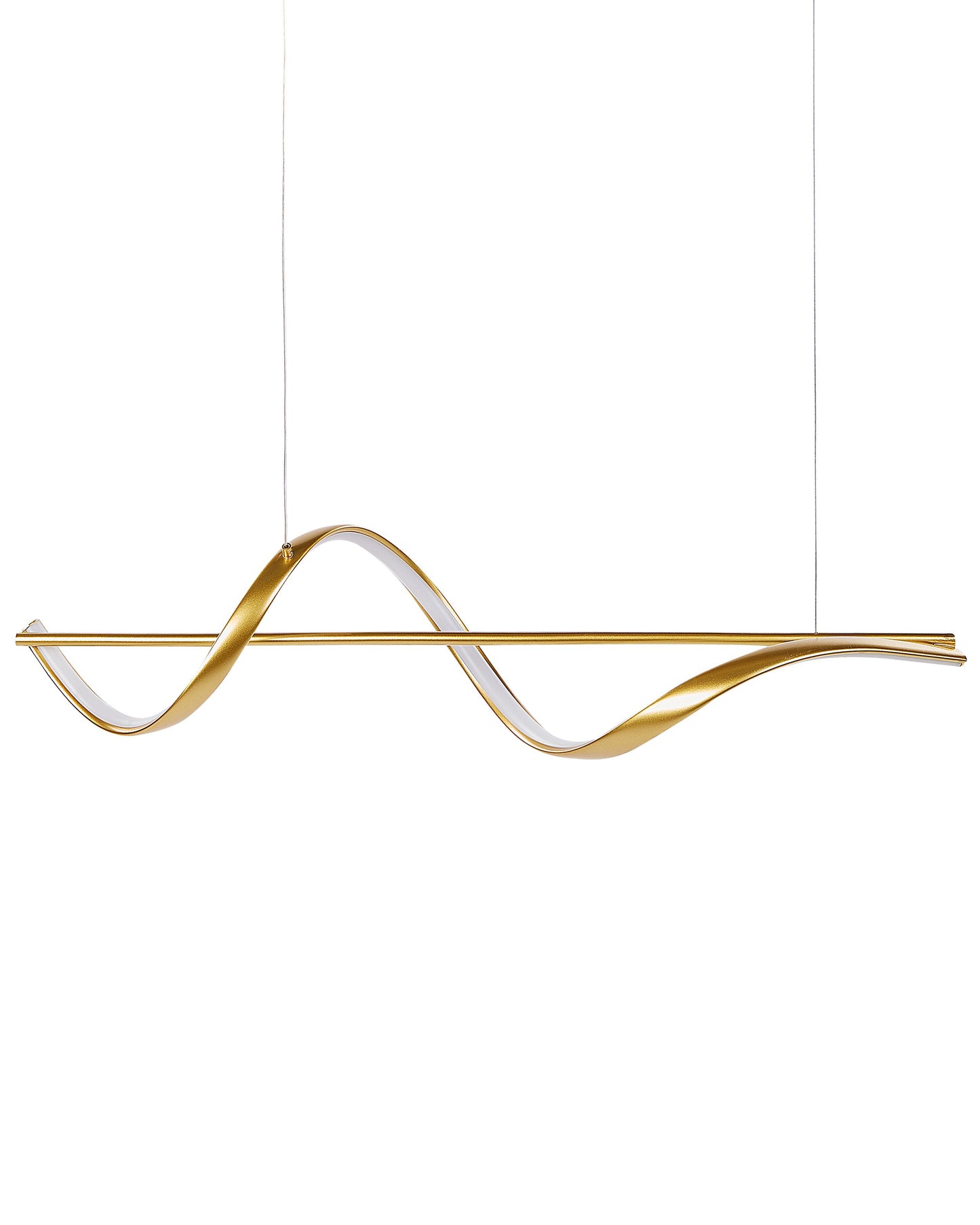 Led Pendant Lamp Gold Metal Suspension Modern Minimalist Design Accent Light