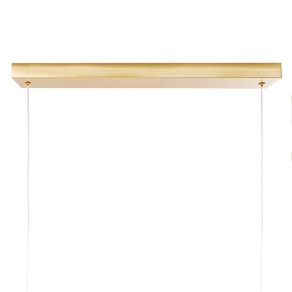 Led Pendant Lamp Gold Metal Suspension Modern Minimalist Design Accent Light