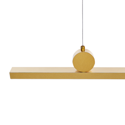 Lux LED Pendant Lamp Gold Metal Geometric Industrial