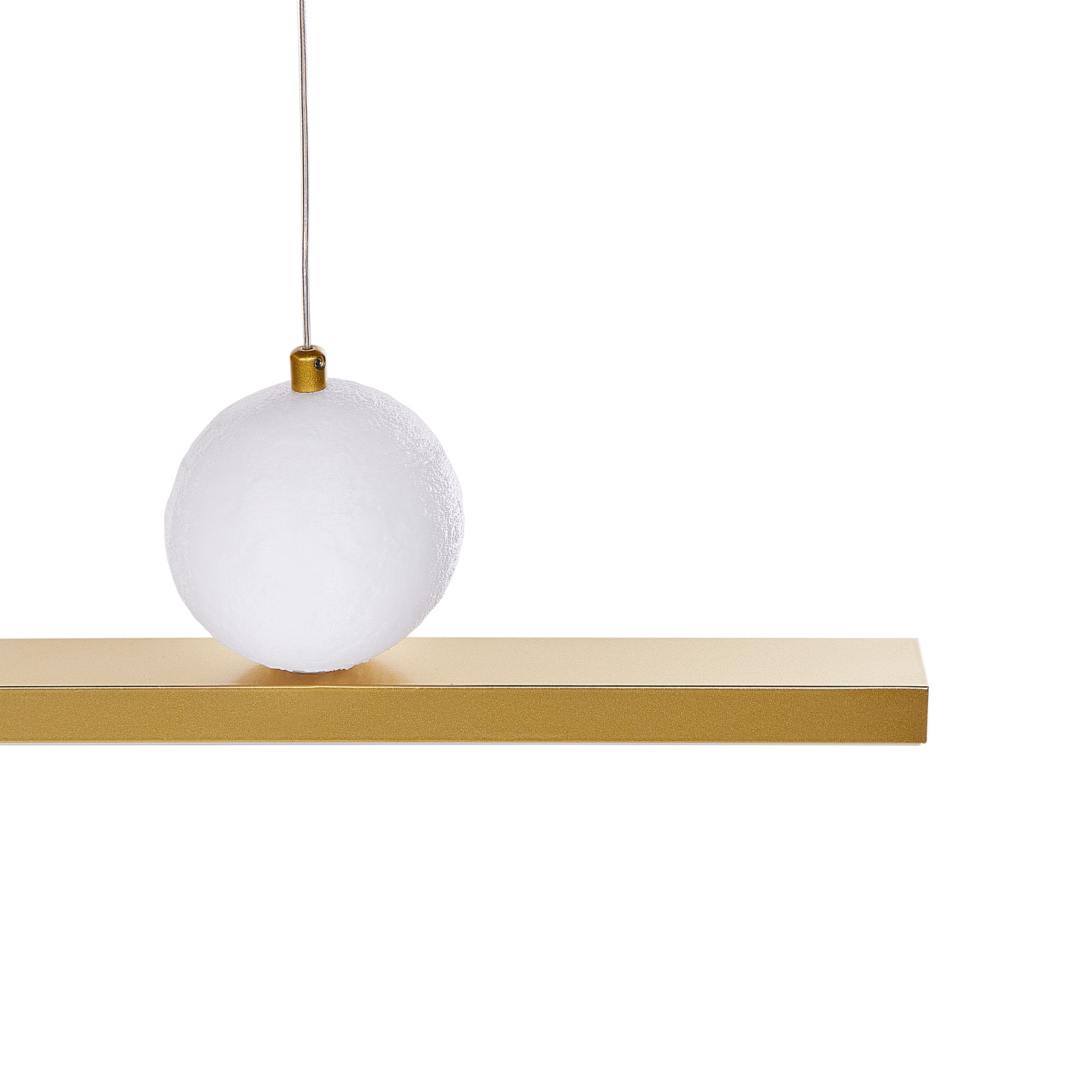 Lux LED Pendant Lamp Gold Metal Geometric Industrial