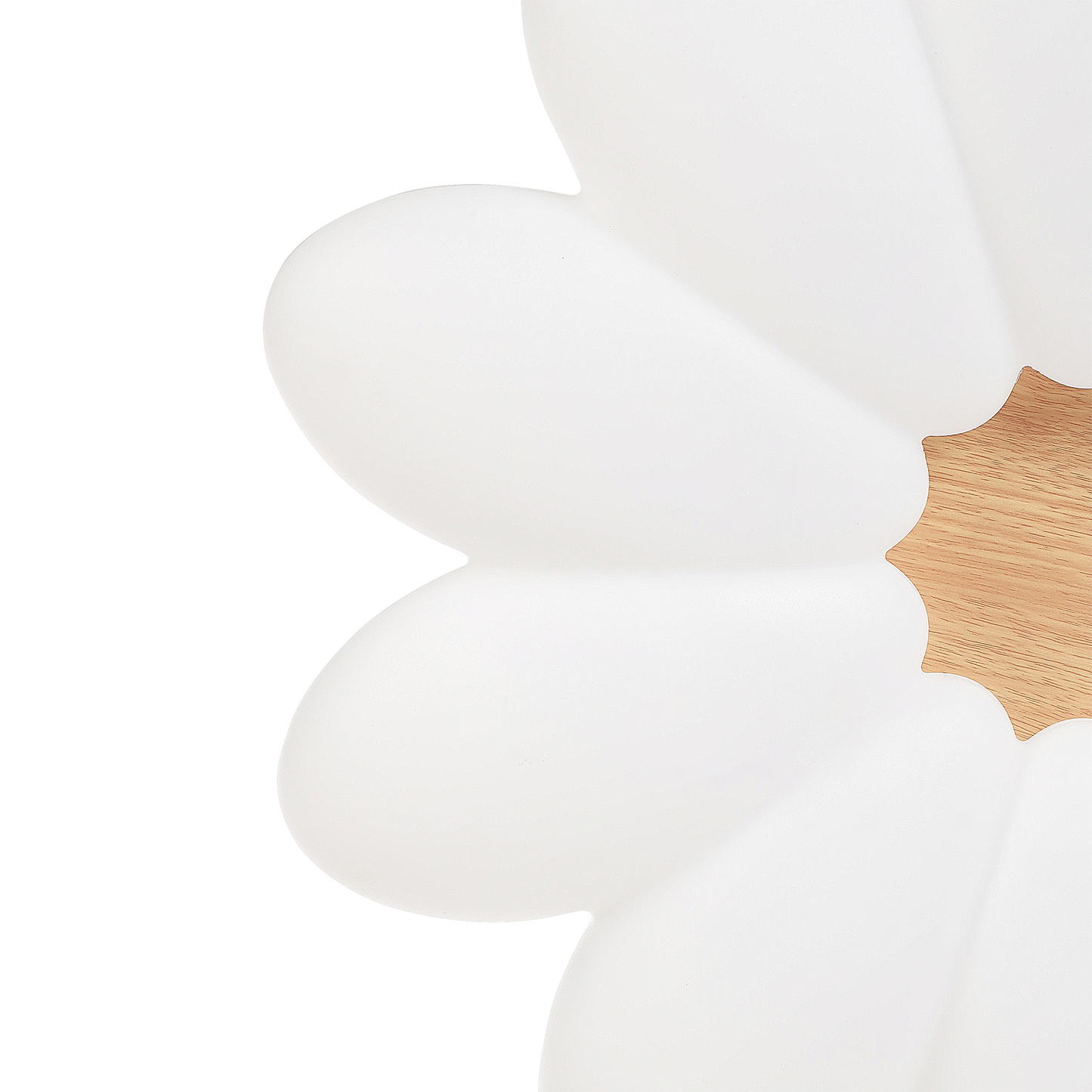 Ceiling Lamp With White Acrylic Flower Shade For Kids Room Design Accent Lighting