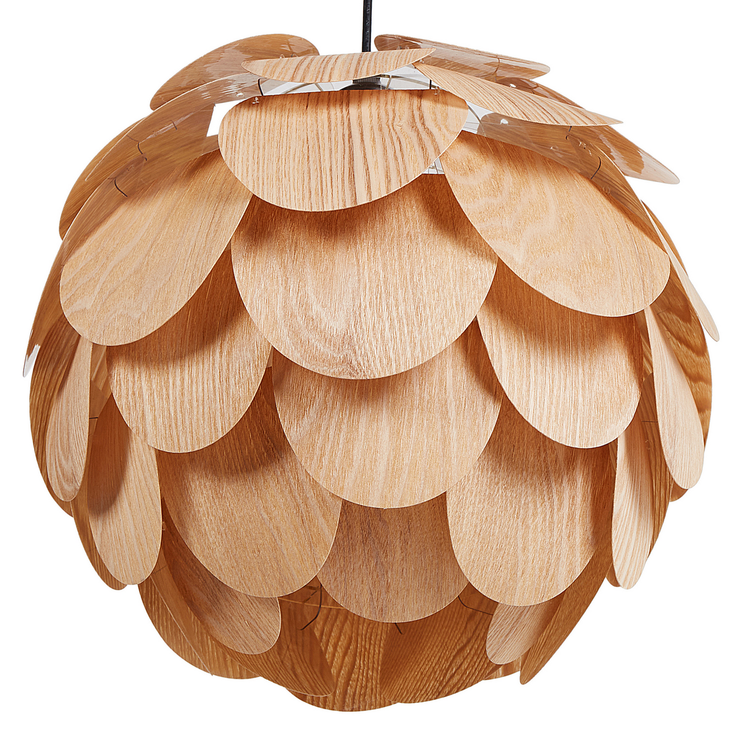 Pendant Lamp Acorn Shade Natural Bamboo Wood