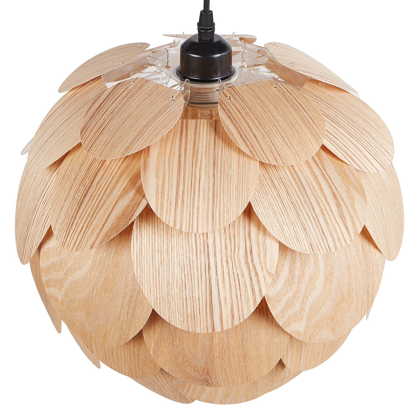Pendant Lamp Acorn Shade Natural Bamboo Wood