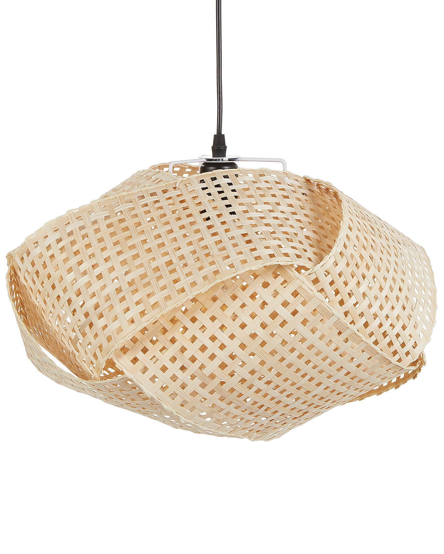 Bamboo Pendant Lamp Natural Wood Woven Light Brown