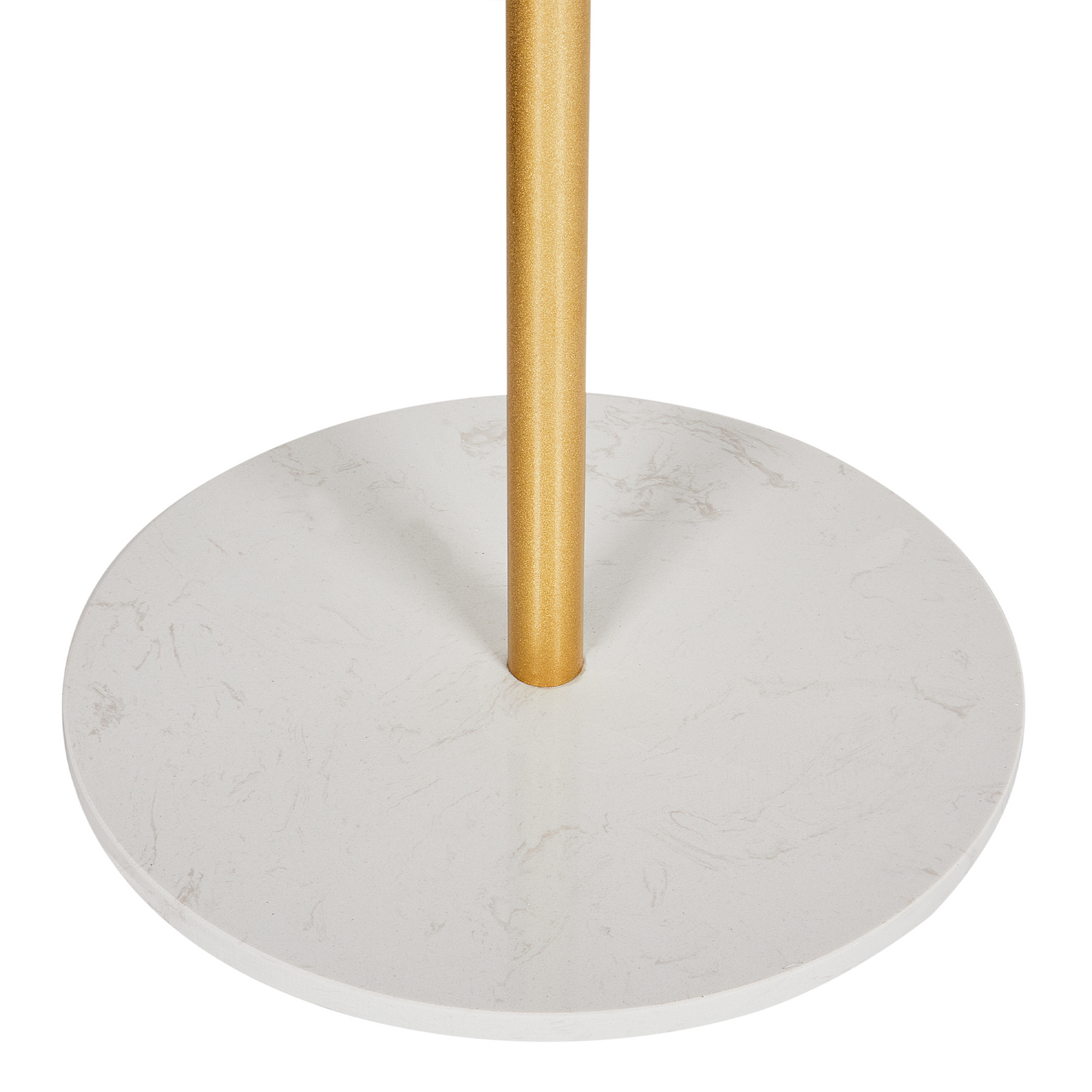 Gold Metal Marble Base Coat Stand Freestanding Industrial Jacket Rack For Hallways
