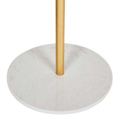 Gold Metal Marble Base Coat Stand Freestanding Industrial Jacket Rack For Hallways