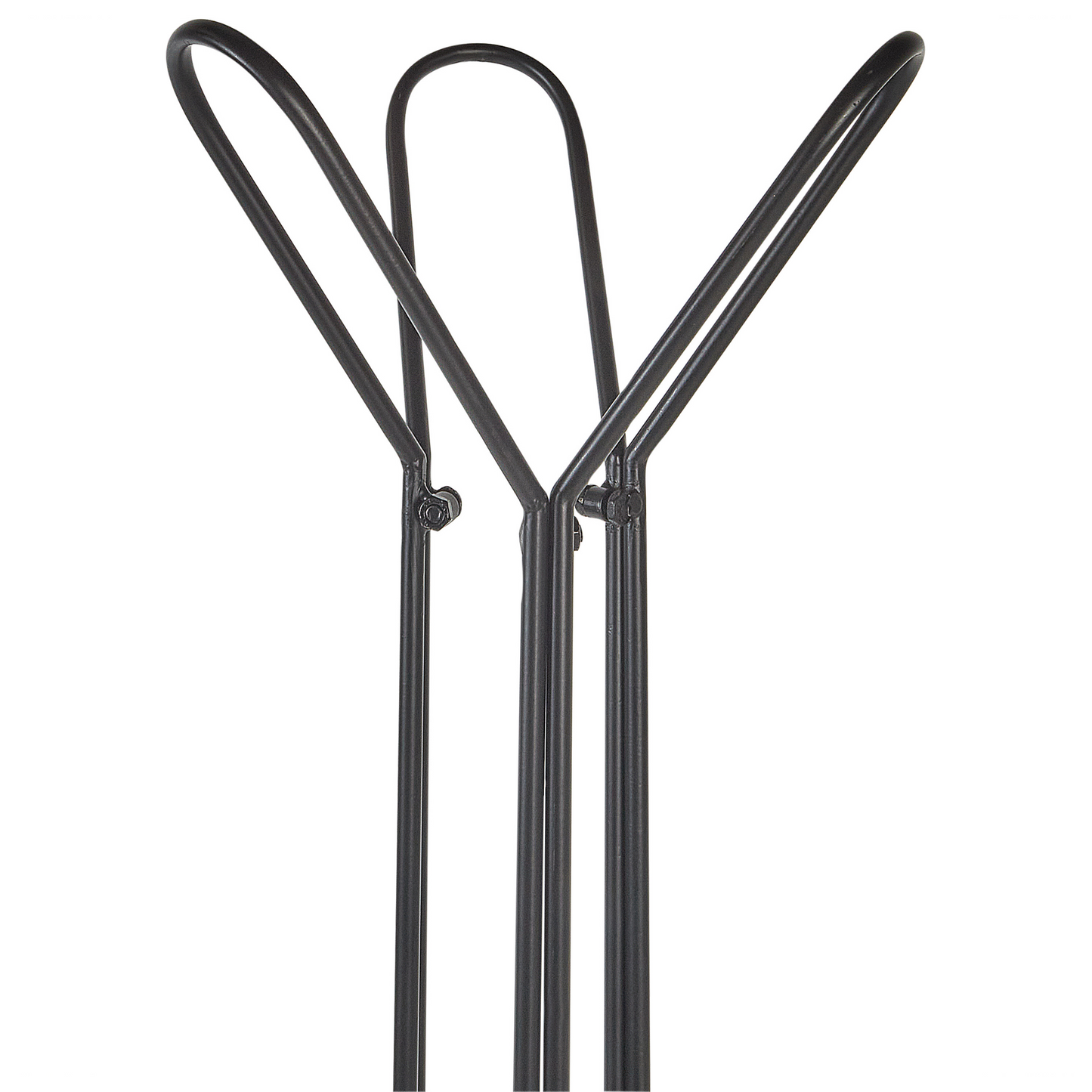 Black Hall Iron Coat Rack Coat Stand Minimalist Black Finish