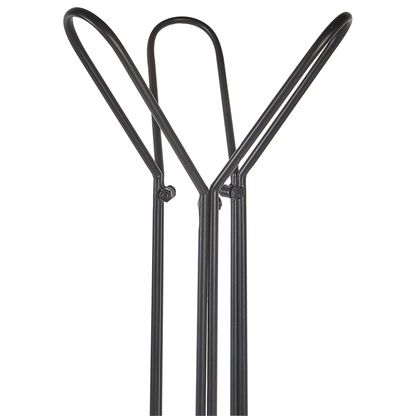 Black Hall Iron Coat Rack Coat Stand Minimalist Black Finish