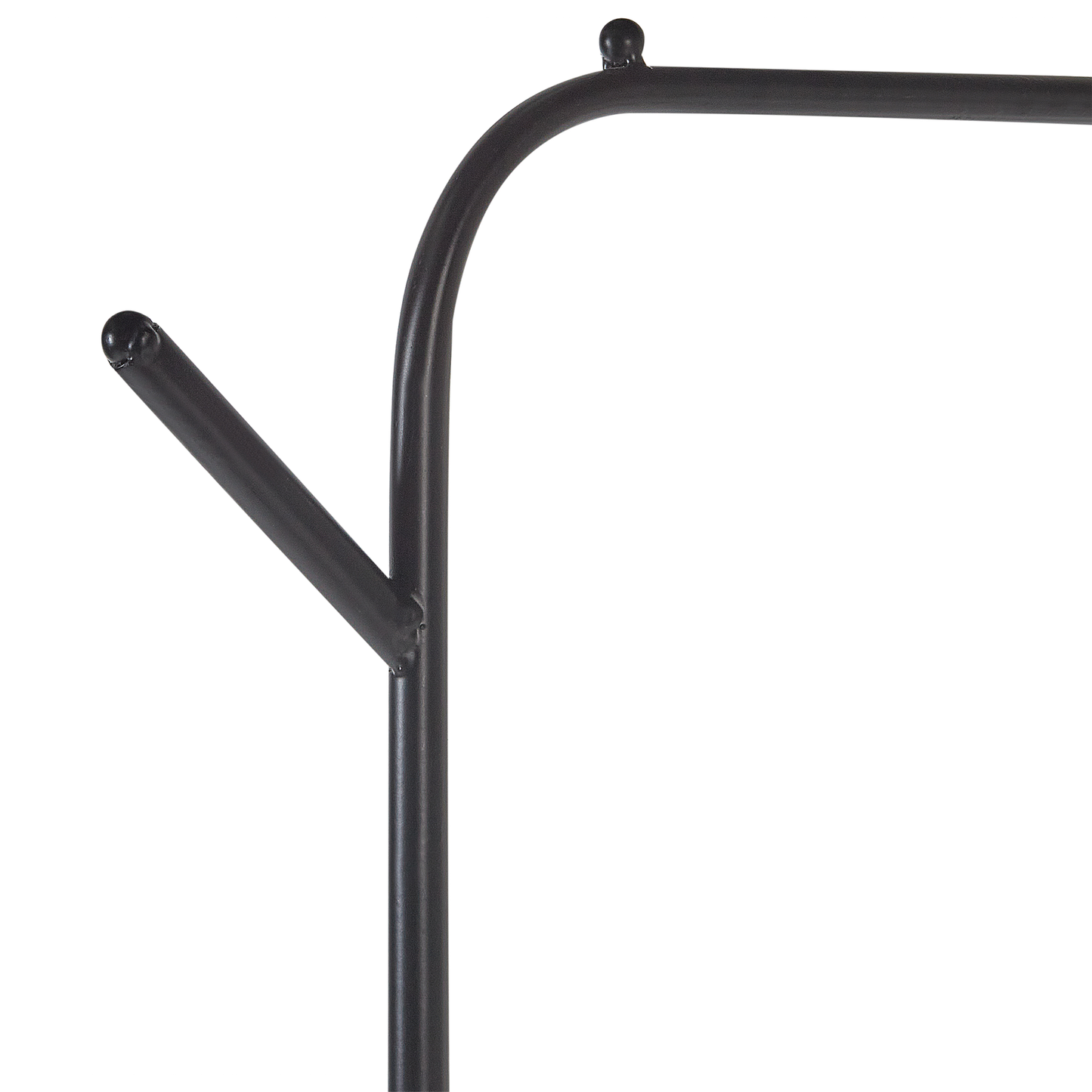 Black Iron Clothes Rail 171cm Freestanding Rack
